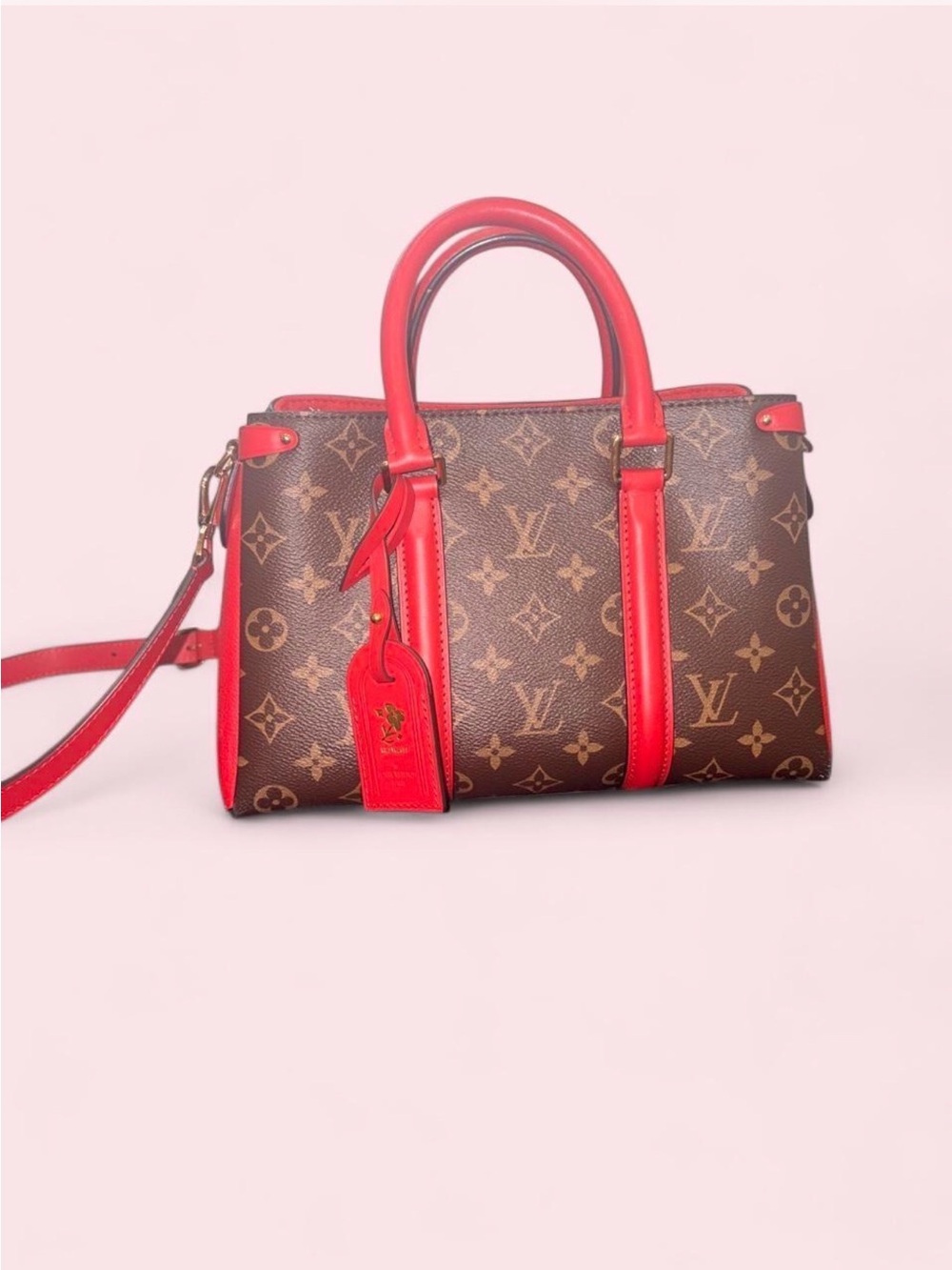 Louis Vuitton Flandrin MM in Monogram/Cerise (red)